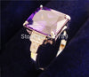 Purple Square Cubic Zirconia Romantic Ring